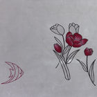Анти- связанная влагой ткань тюфяка 100g/M2 выстегивая с картиной тюльпана